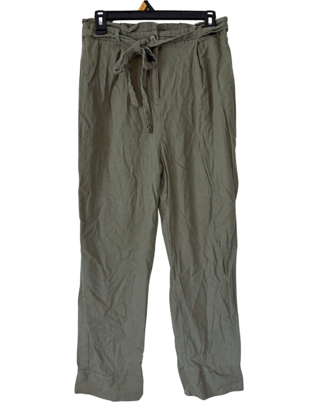 3/$20 Timing High Rise Cropped Linen Blend Pants